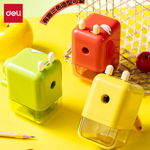 Deli VB6 Large Caliber Hand Pencil Sharpener Student Hand Multifunctional Art Pencil Planer Pencil Sharpener Pencil Turner