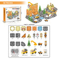 Electric version of engineering series educational magnetic building blocks 92pcs