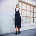 Us station fashion cross-border export   new arrivalstylish denim strap dress  mid-length skirt