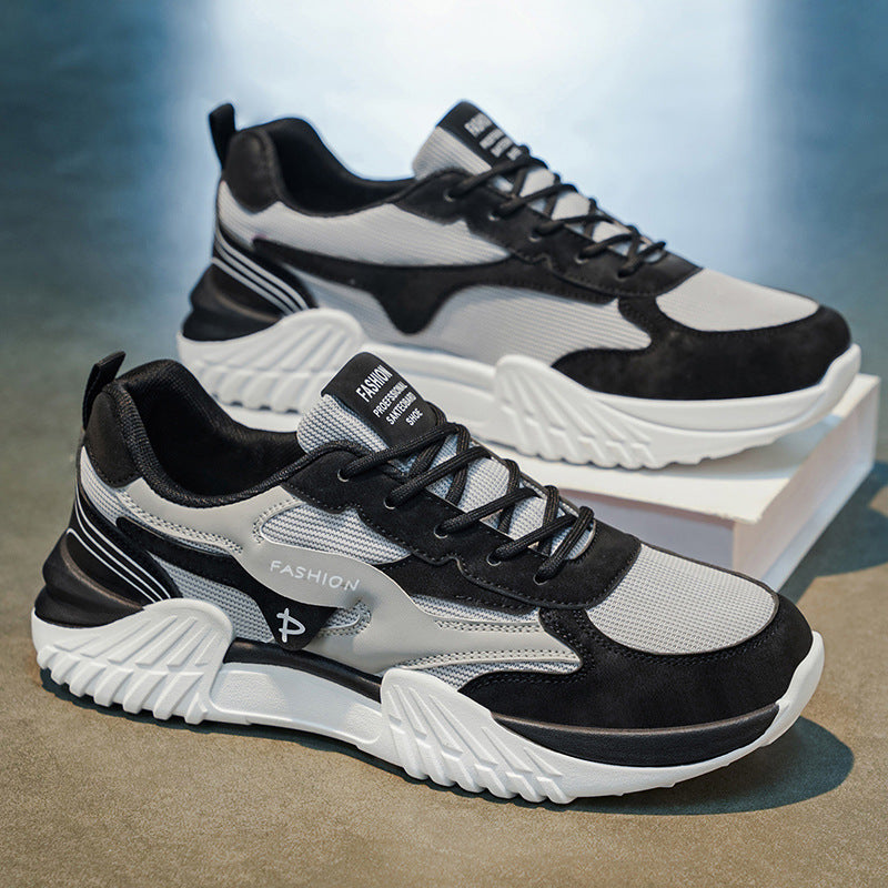 2026 new dad shoes outdoor fashion versatile casual sneakers anti-slip wear-resistant running shoes trendy men's footwear