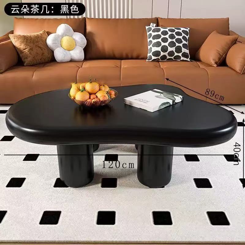 Cloud coffee table cream style scandinavianshape small tea table living room for homepopular small apartment modern casual coffee table