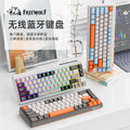 Free wolf m68 wireless bluetooth tri-mode mechanical feel keyboard - gaming, esports, office - low profile pbt keycaps - keyboard and mouse combo