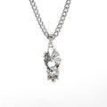 Wholesale retro punk cross necklace - european & american cross-border dark aesthetic skull heart pendant - halloween accessories for women