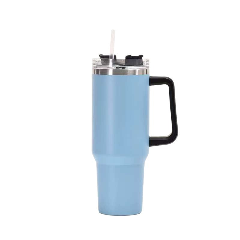 304 stainless steel thermos cup 40oz first generation car cup straw ice cup car large capacity handle cup