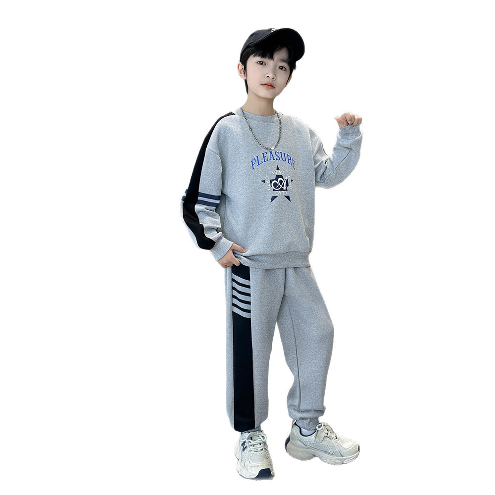 Boys' casual hoodie set - new  spring/autumn collection - kids' two-piece outfit - boys' activewear - spring fashion - trendy brand