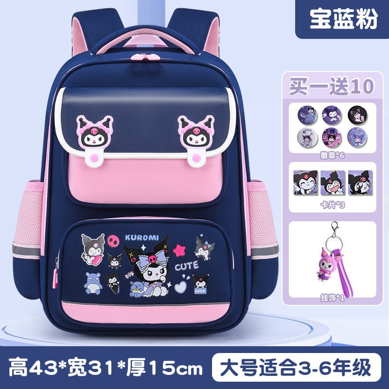 New Elementary School Girls Children's School Bag Cute Girls Backpack Large Capacity Burden Reduction Junior High School Students Japanese School Bag