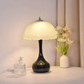 Creamy yellow decorative table lamp for kids' room - bright glass bedroom bedside e27 lamp for girls' bedroom