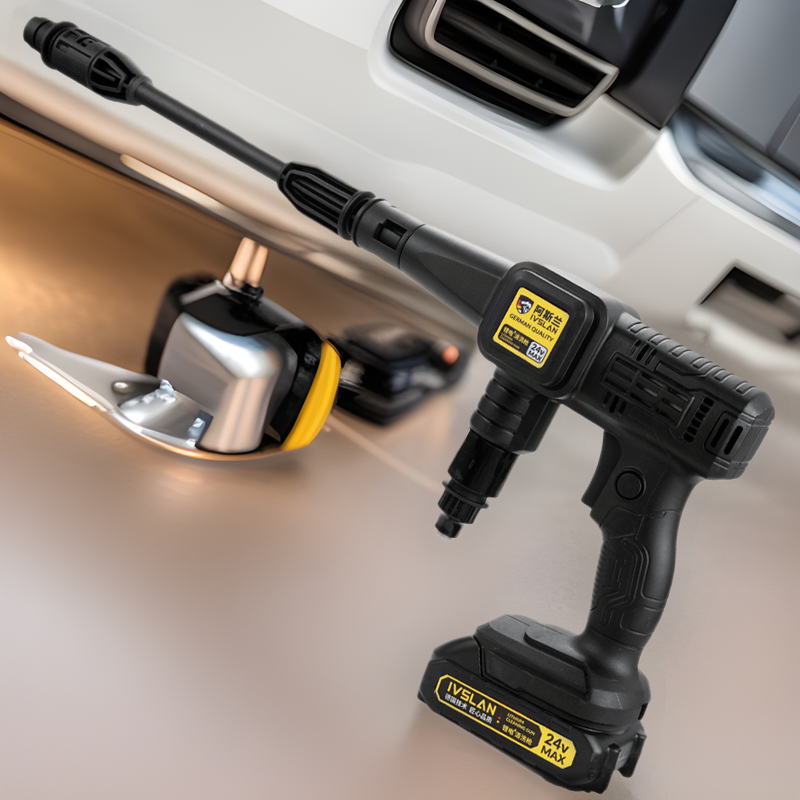 阿斯兰便携高压无线锂电洗车机家用洗车配件水枪水管清洗机批发