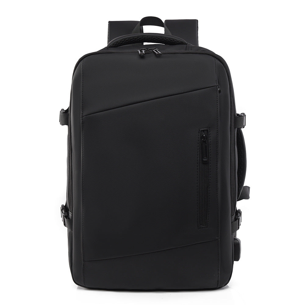 New men's backpack high sense scalable business large capacity portable backpack short business trip computer bag