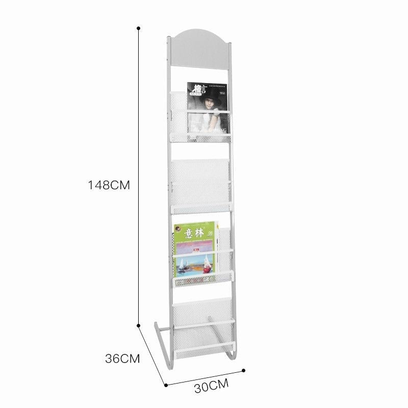 Floor magazine rack, newspaper rack, book rack, display rack, promotional material rack, single page rack, storage rack