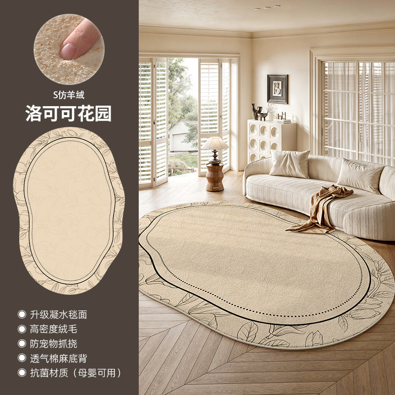 Carpet living room french retronew arrival stain-resistant and easy-care bedside blanket sofa coffee table asymmetrical shaped mat