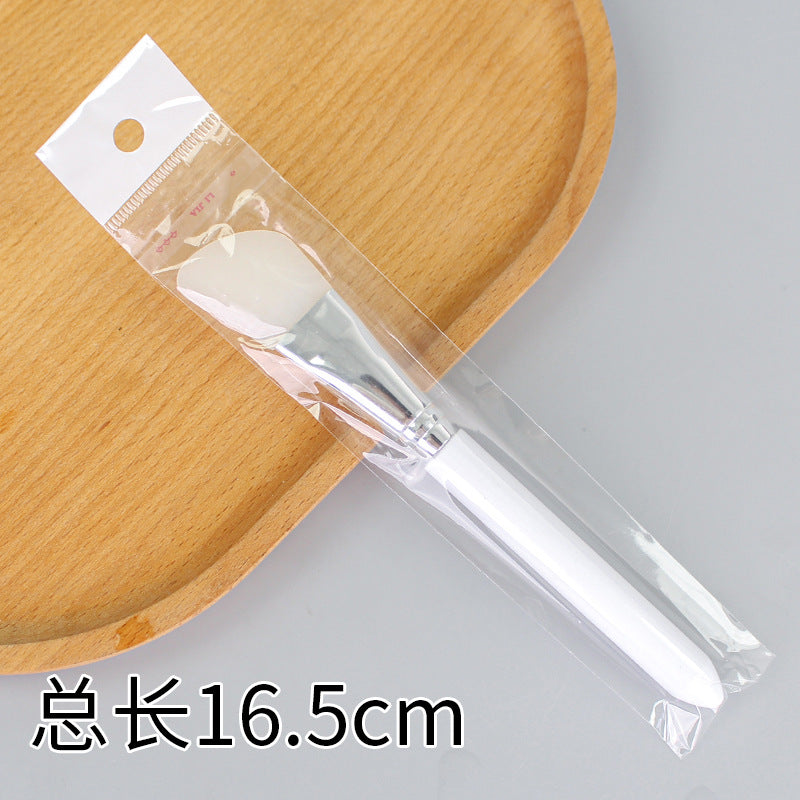 Beauty silicone brush facial mask brush makeup brush soft bristle head brush mud mask beauty tool fan-shaped fruit acid brush