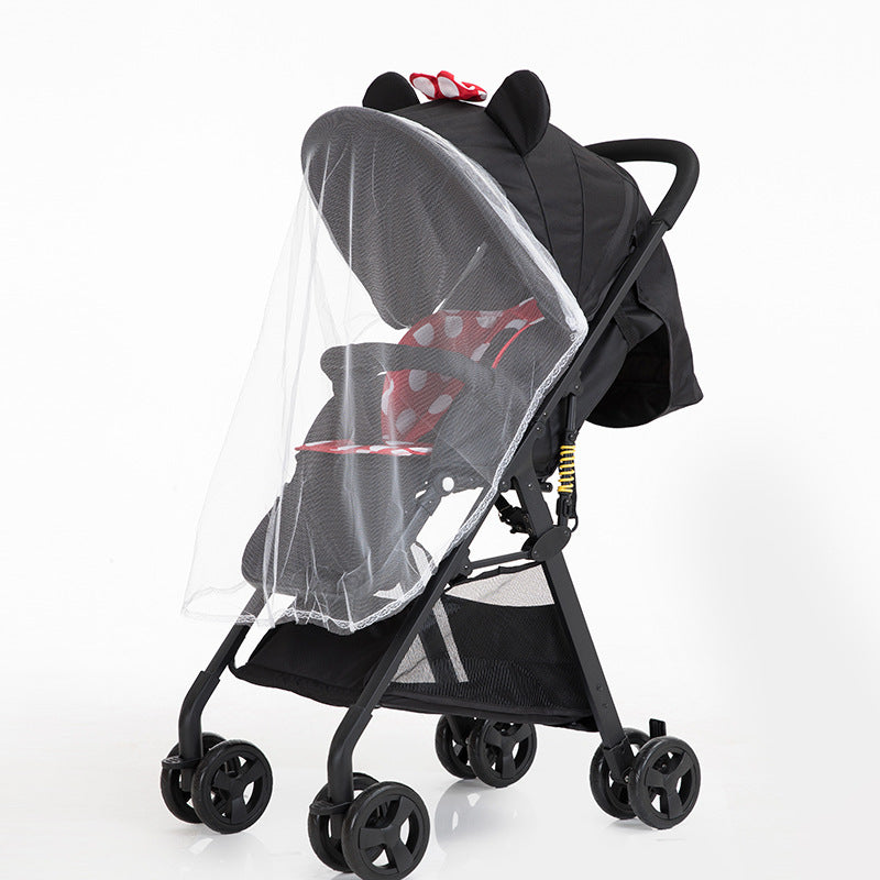 Stroller mosquito net Full cover universal anti-mosquito breathable encryption Stroller trolley High landscape bb car mosquito net