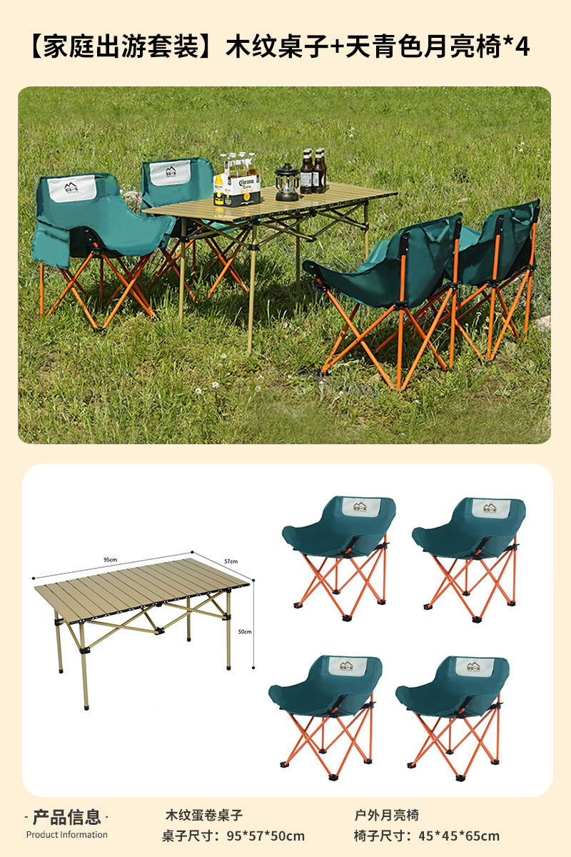 Explorer outdoor foldable chair portable camping style chair picnic table and chair fishing foldable small bench outdoor maza