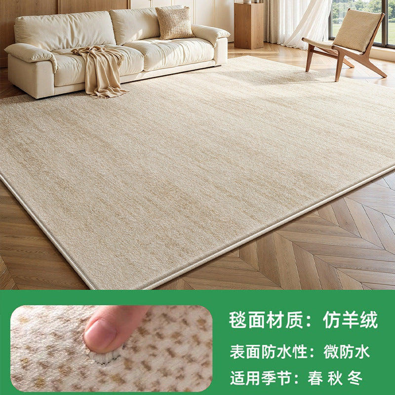 Removable and washable carpet, living room modern cream style bedroom sofa, machine washable double layer floor mat, accessible luxuryclassy carpet