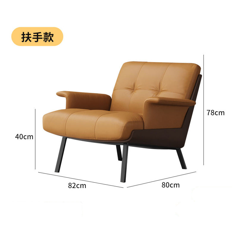 Single hotel lobby reception area table and four chairs set - casual sofa combination for cafes, offices, and meeting spaces