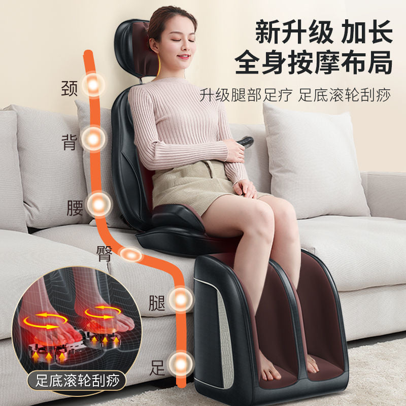Neck, waist, and shoulder home kneading massage instrument - massage chair cervical spine kneading massage cushion - dropshipping available