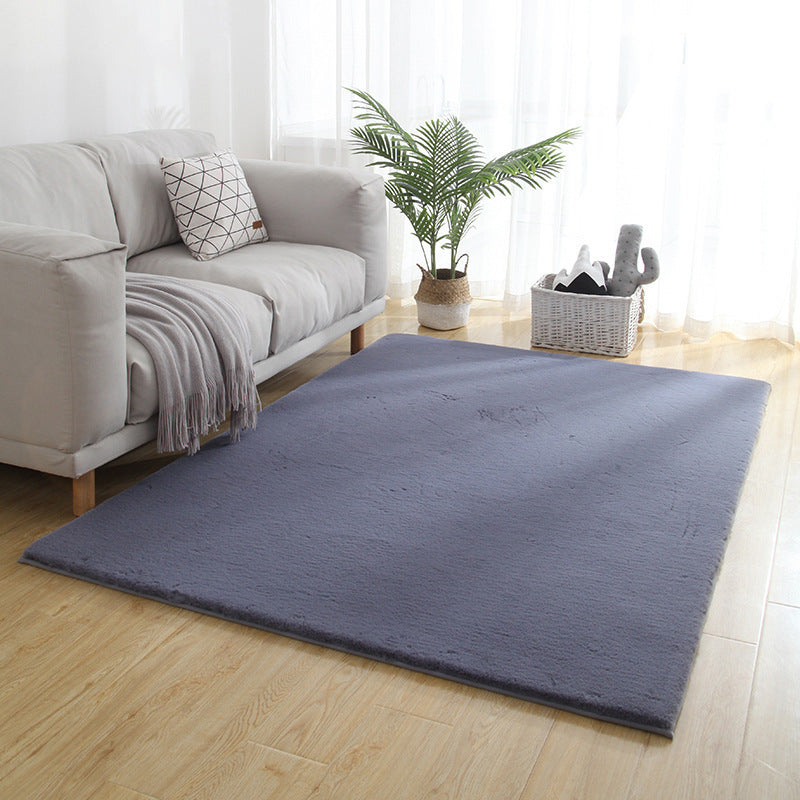 Rabbit fur carpet living room coffee table floor mat bedroom carpet imitation rabbit stuffed bay window mat scandinavian room bedside blanket
