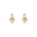 Forest style super fairy flower pearl earrings earrings for women niche style design accessible luxury earrings high-end retro elegant earrings