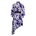 D233 free belt   cross-border new pullover print irregular african plus size european and american dress