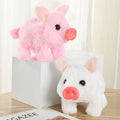 Dropshipping realistic plush electric piggy - jumps & squeaks - kids' pretend play pet toy