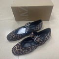 Za new 2024 autumn leopard print fashionable women's round toe flat shoes - stylish and minimalist flats