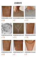 Sweater necklace wholesale european and american cross-border autumn and winter jewelry for women gold-plated thick lines socialite street style fashion stacked neck chain
