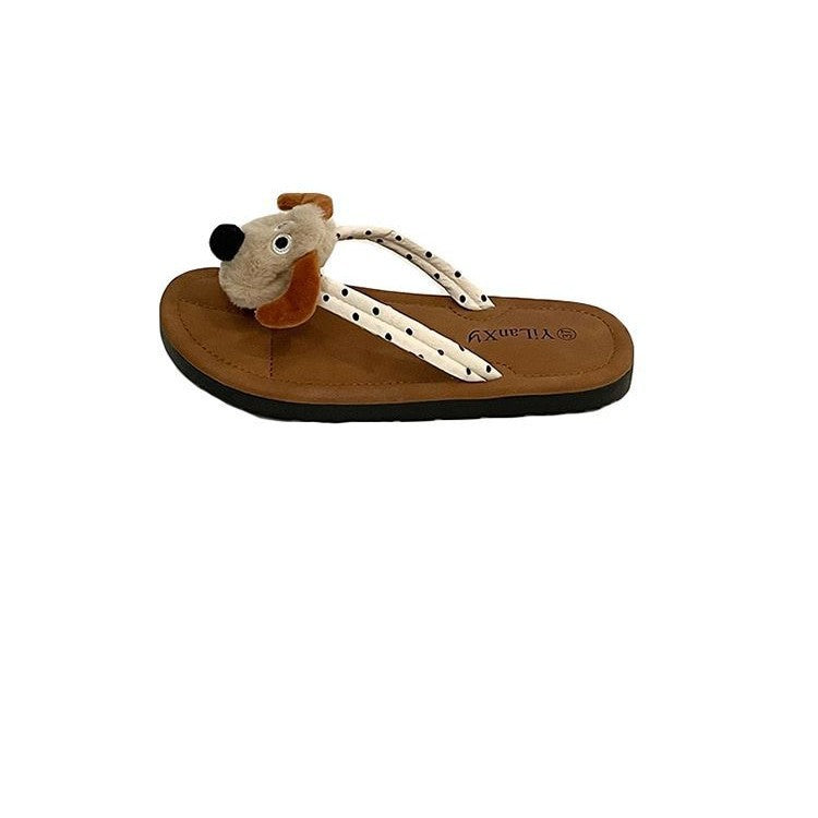 Ragdoll dog flip-flops women's summer outwear non-slipplaid non-slip student k-style flip-flops sandals animal cartoon