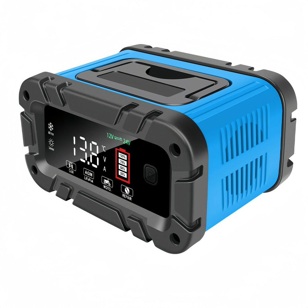 12v/24v 20a high-power battery charger - universal smart charger for lithium and lead-acid batteries