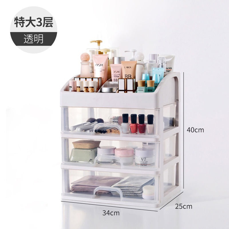 Internet celebrity cosmetics storage box wall skin care products dresser desk stationery drawer rack dormitory artifact