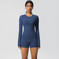 new arrival: seamless, barely-there long-sleeve t-shirt yoga set - quick-dry, breathable, outdoor running & fitness apparel
