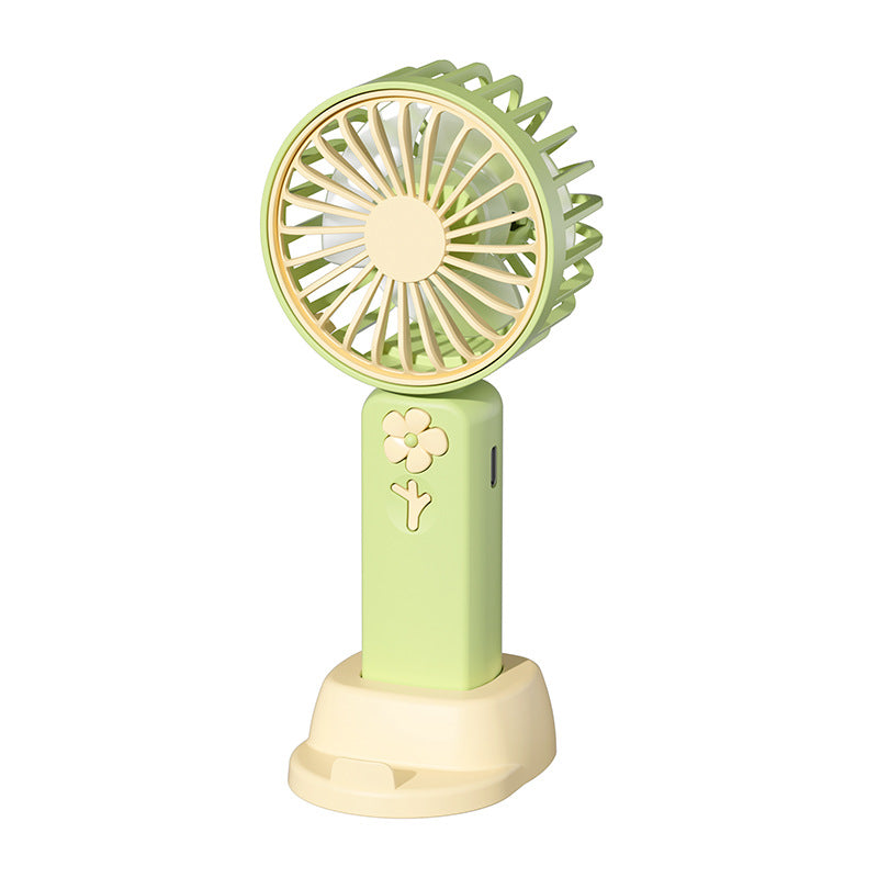 Mini handheld fan usb rechargeable outdoor mini portable student handheld portable desktop silent small fan