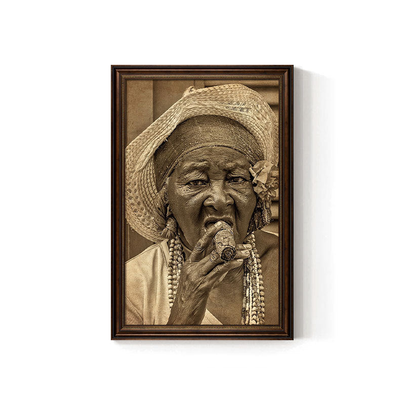 Cigar bar hanging painting American retro beautiful woman bar KTV box wall decoration painting industrial style tobacco and alcohol shop mural