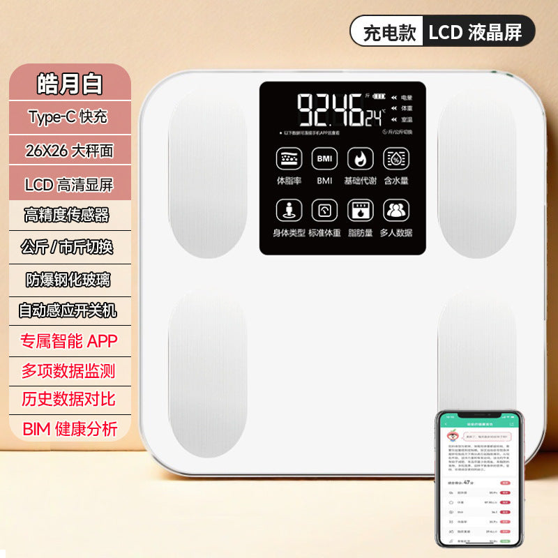 Here are a few options, depending on the specific nuance you want to convey:  **option 1 (focus on accuracy and features):**  "high-precision digital body fat scale for home use: accurate, compact, rechargeable, bluetooth weight tracker for weight loss."