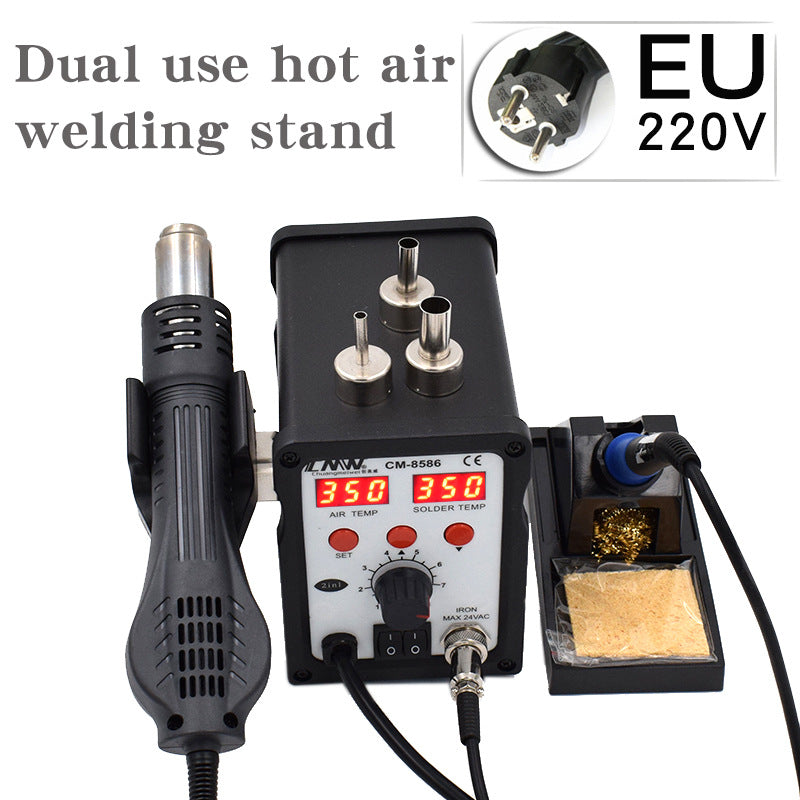 Chuangmeiwei 8586 lead-free constant temperature welding table dual-purpose digital display electric soldering iron table mobile phone repair table