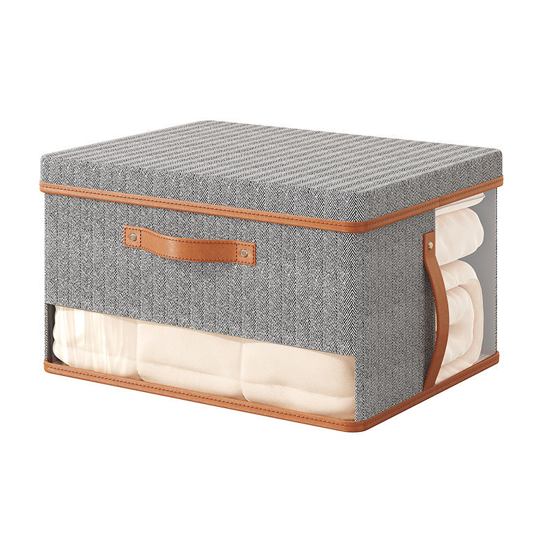 New heaven and earth cover storage box large capacity folding clothes storage finishing household kitchen cabinet storage box sorting artifact