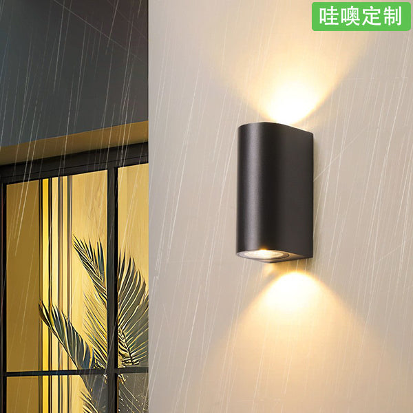 [Wow] Chuang LED outdoor waterproof wall lamp modern simple villa courtyard exterior wall terrace floor to lighting wall