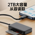 Usb/type-c four-in-one sd/tf/cf/ms card reader is suitable for mobile phones and computers type-c memory cards