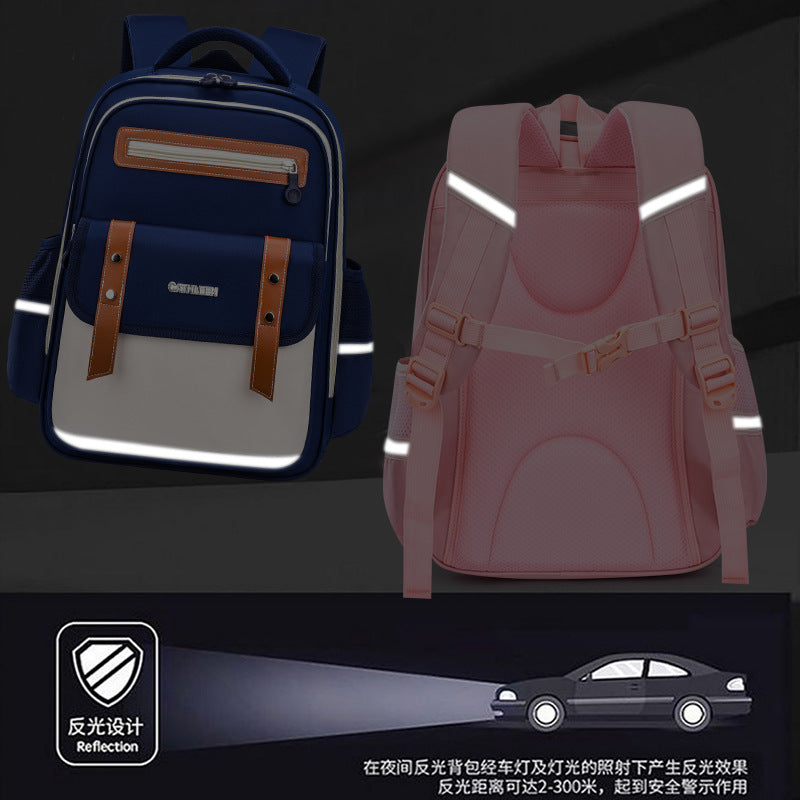 New cloud schoolbag 1-3-6 grade primary school students schoolbag boys and girls reduce the burden of children large capacity backpack