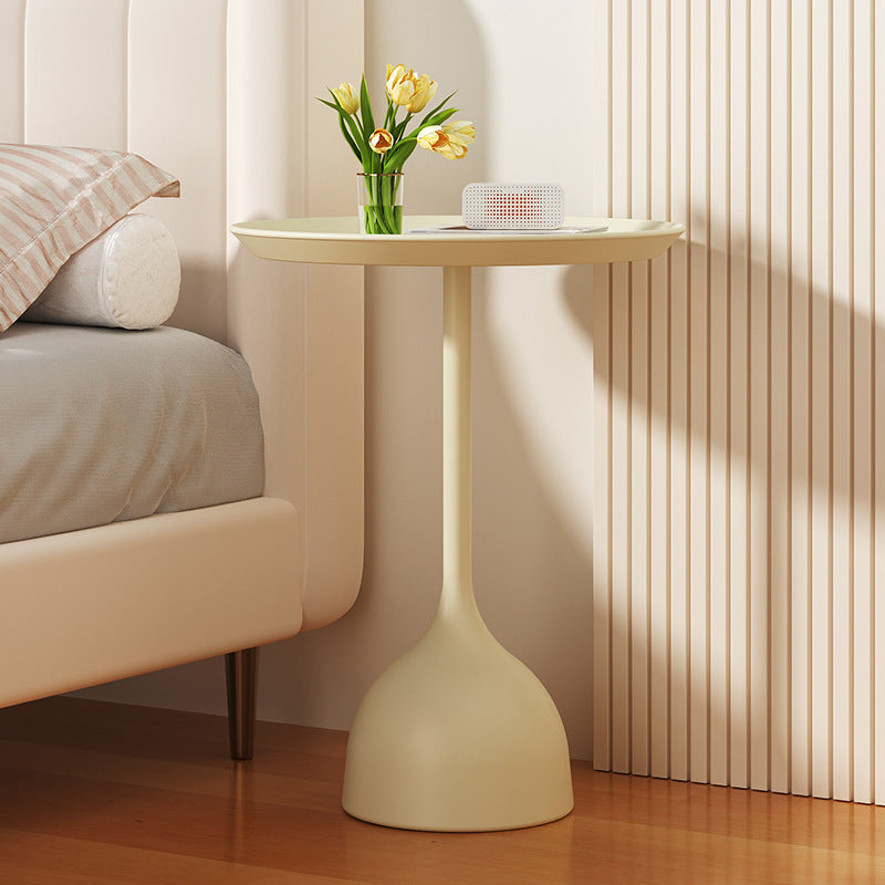Influencer-approved iron side table - mini coffee table, bedside table, minimalist modern small round table, living room storage shelf