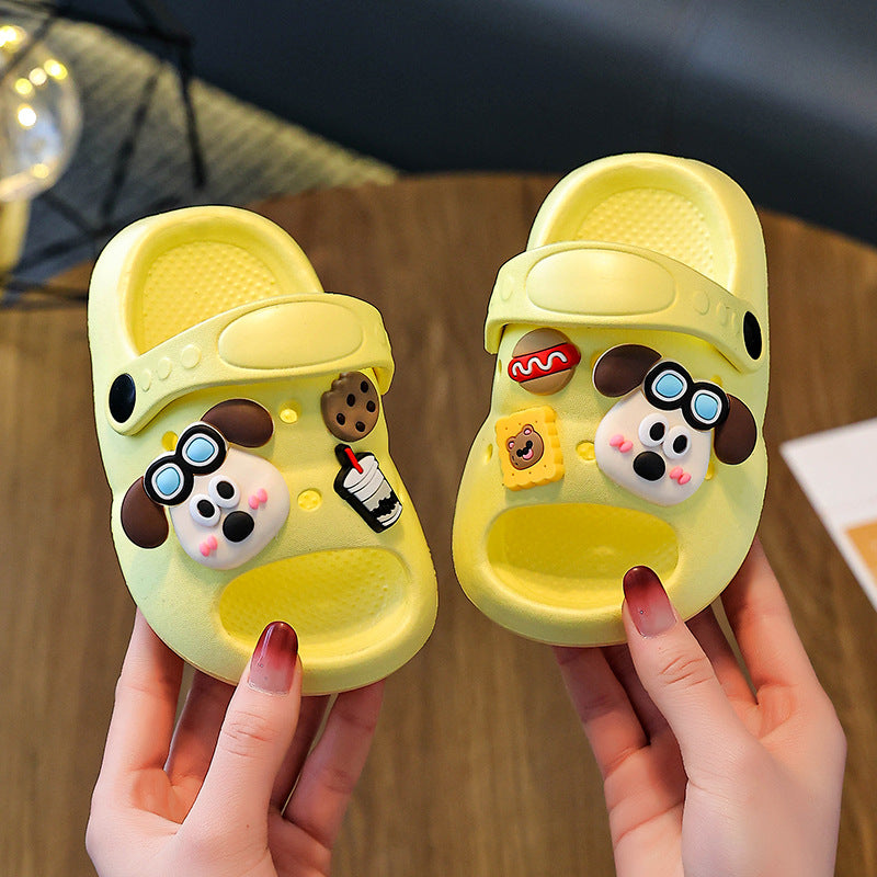 Eva slippers - women's summer cartoon cute non-slip indoor bath thick sole slippers - baby sandals