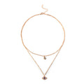 Wholesale alloy devil's eye pendant necklace - european & american retro multi-layer necklace for women - cross-border premium fashion street style jewelry