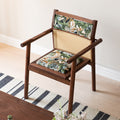 Second-hand style solid wood single chair dining chair desk chair living room balcony casual armchair tea table host chair