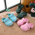 New summer indoor anti-slip korean style baby clogs - cute dinosaur closed-toe sandals for toddlers