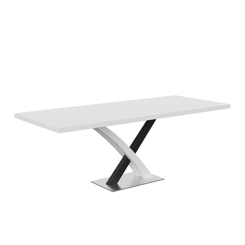 Factory direct customizable italian dining table - extendable, modern minimalist, light luxury style, perfect for small spaces, rectangular table