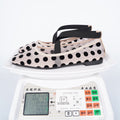 Exportfashion round toe shallow mesh polka dot one-piece buckle plus size 35-43 plaidflatsflats women's shoes