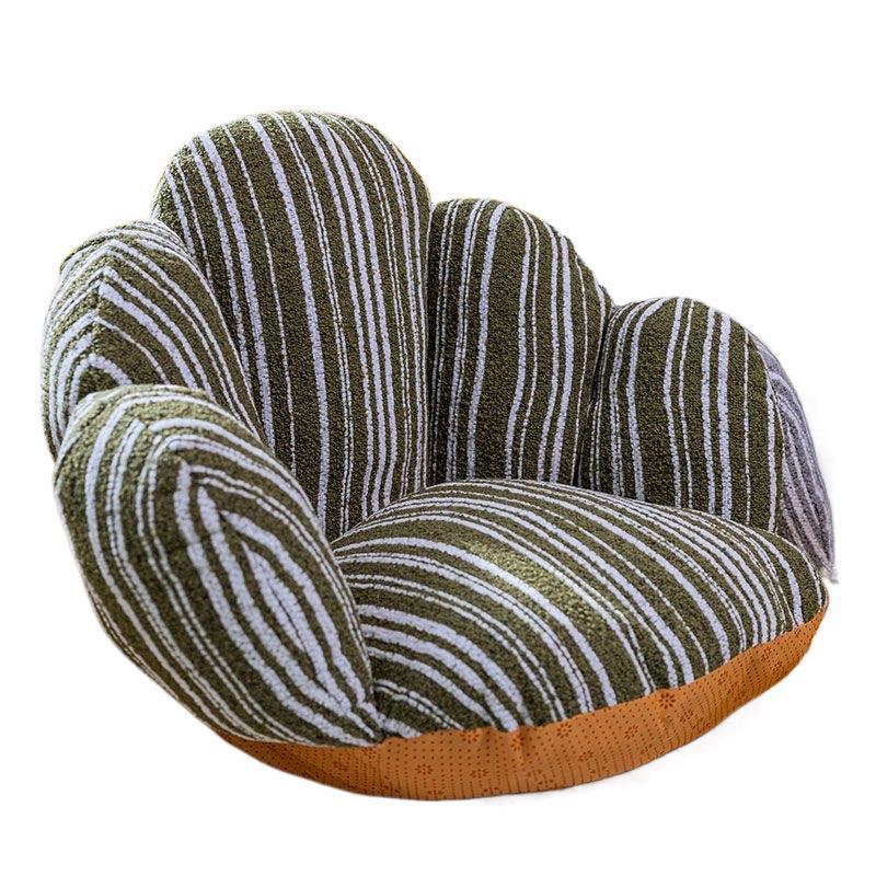 Futon cushion kids heightening butt cushion petals lazy cushion floor stool tatami cushion ginger yellow