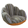 Futon cushion kids heightening butt cushion petals lazy cushion floor stool tatami cushion ginger yellow