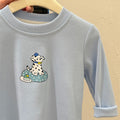 Spring new children's cartoon puppy base layer t-shirt top, trendy casual kids' sweatshirt tee for boys and girls