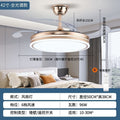 Voice-activated invisible fan light - eye-care full spectrum - living room, dining room, bedroom - variable frequency ceiling fan light - electric fan chandelier
